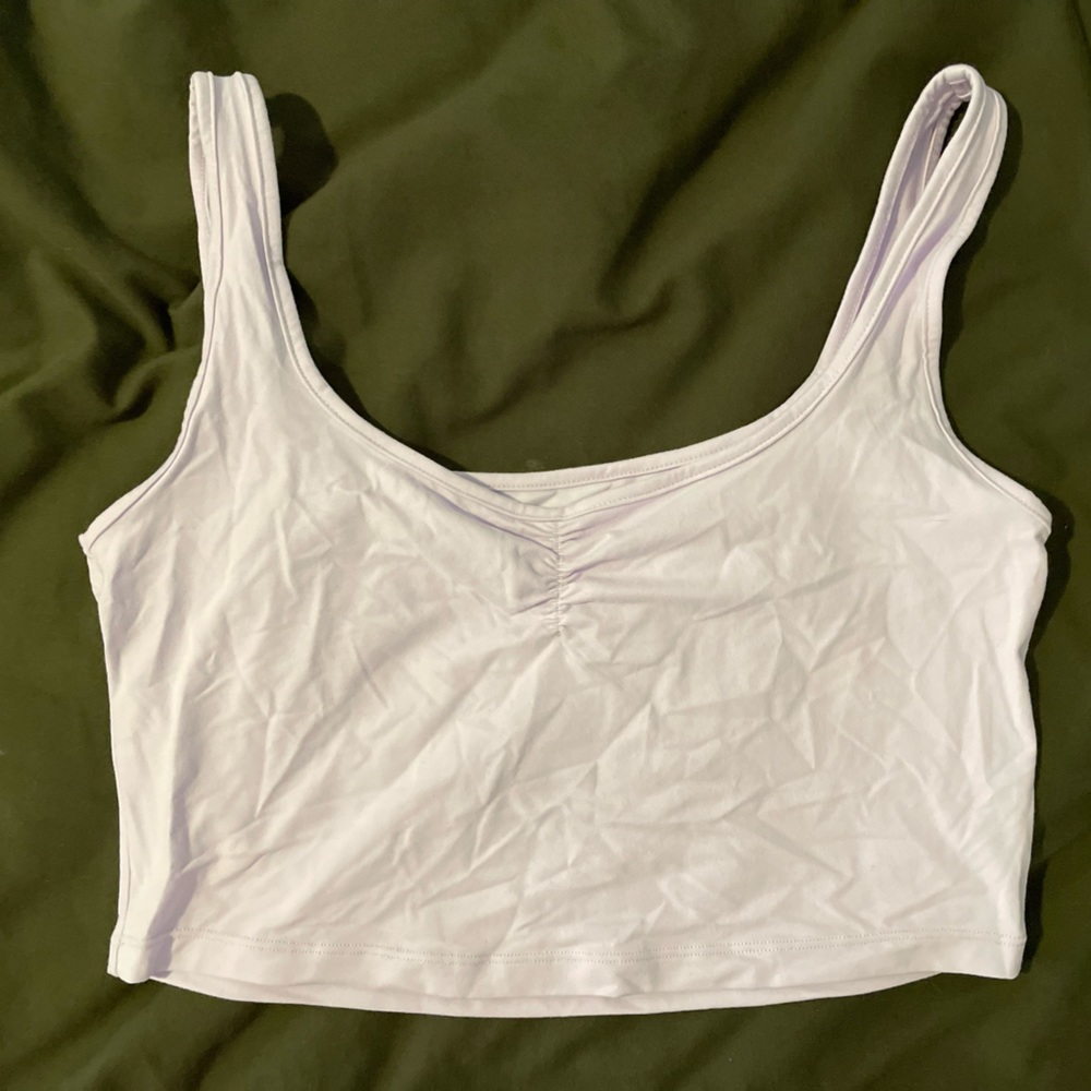Alphalete ultra soft tank crop top lilac purple